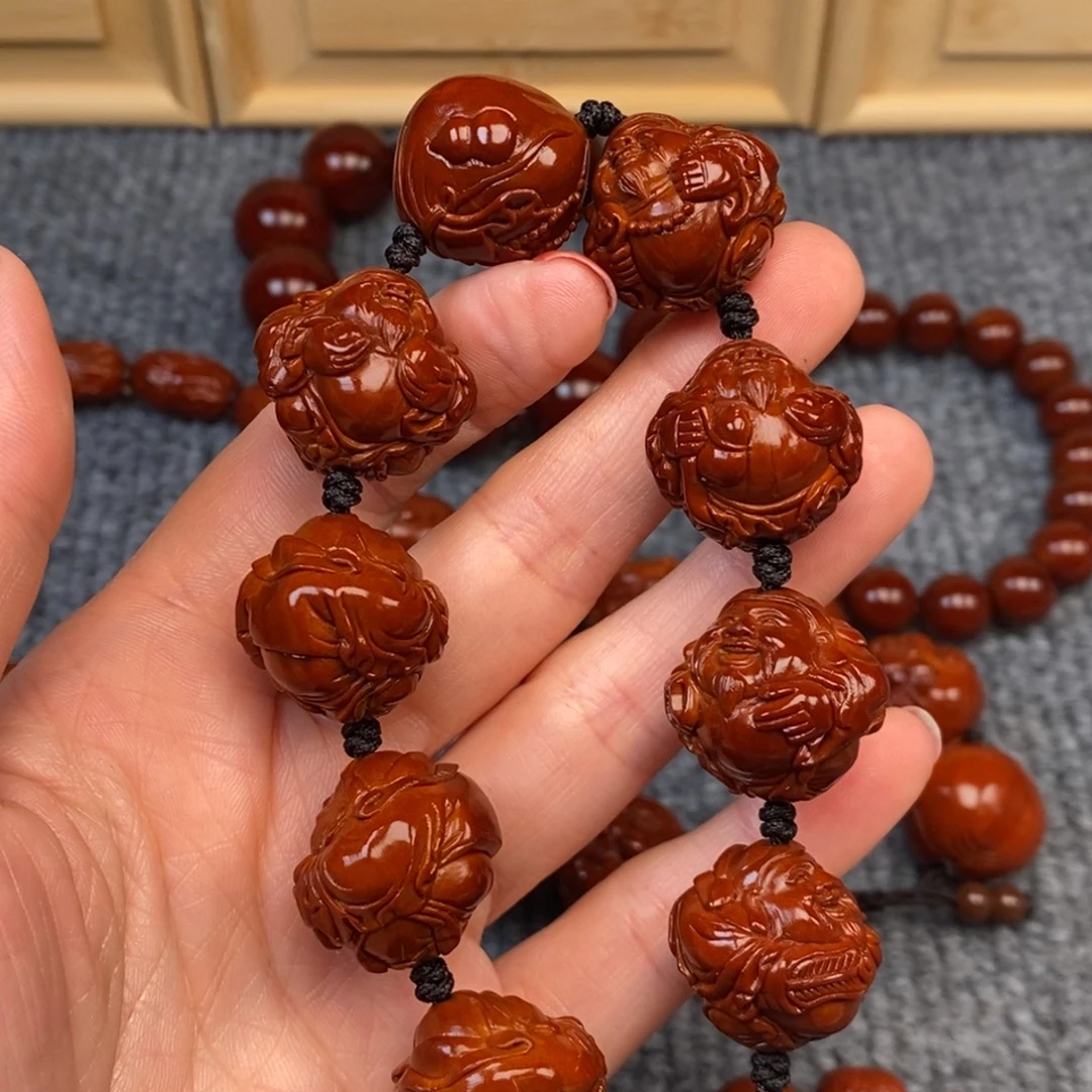 用***5橄榄核手串/手链八宝财神