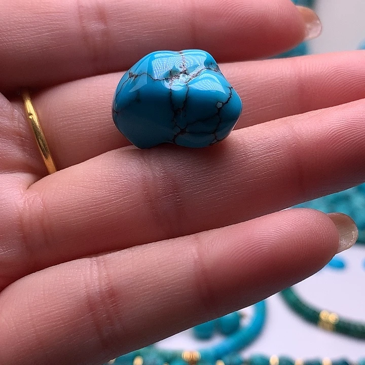 绿松石未镶嵌珠宝奇石卡16