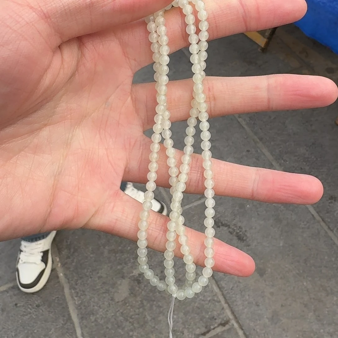 和田玉项链未镶嵌214刘娜卡4左右青海料