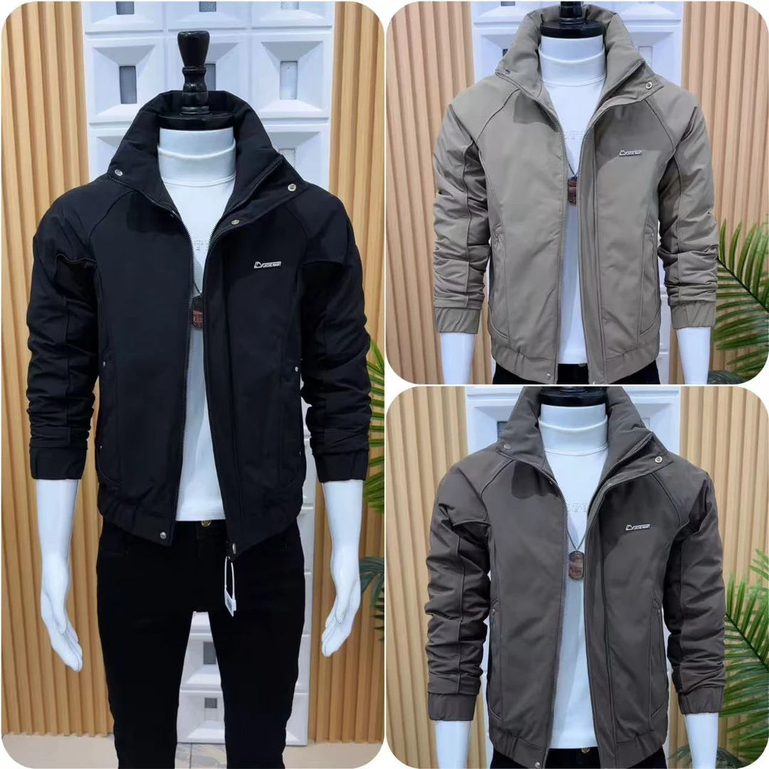 潮流韩版修身百搭时尚休闲男士帅气立领保暖冬季棉服简约抗寒棉衣