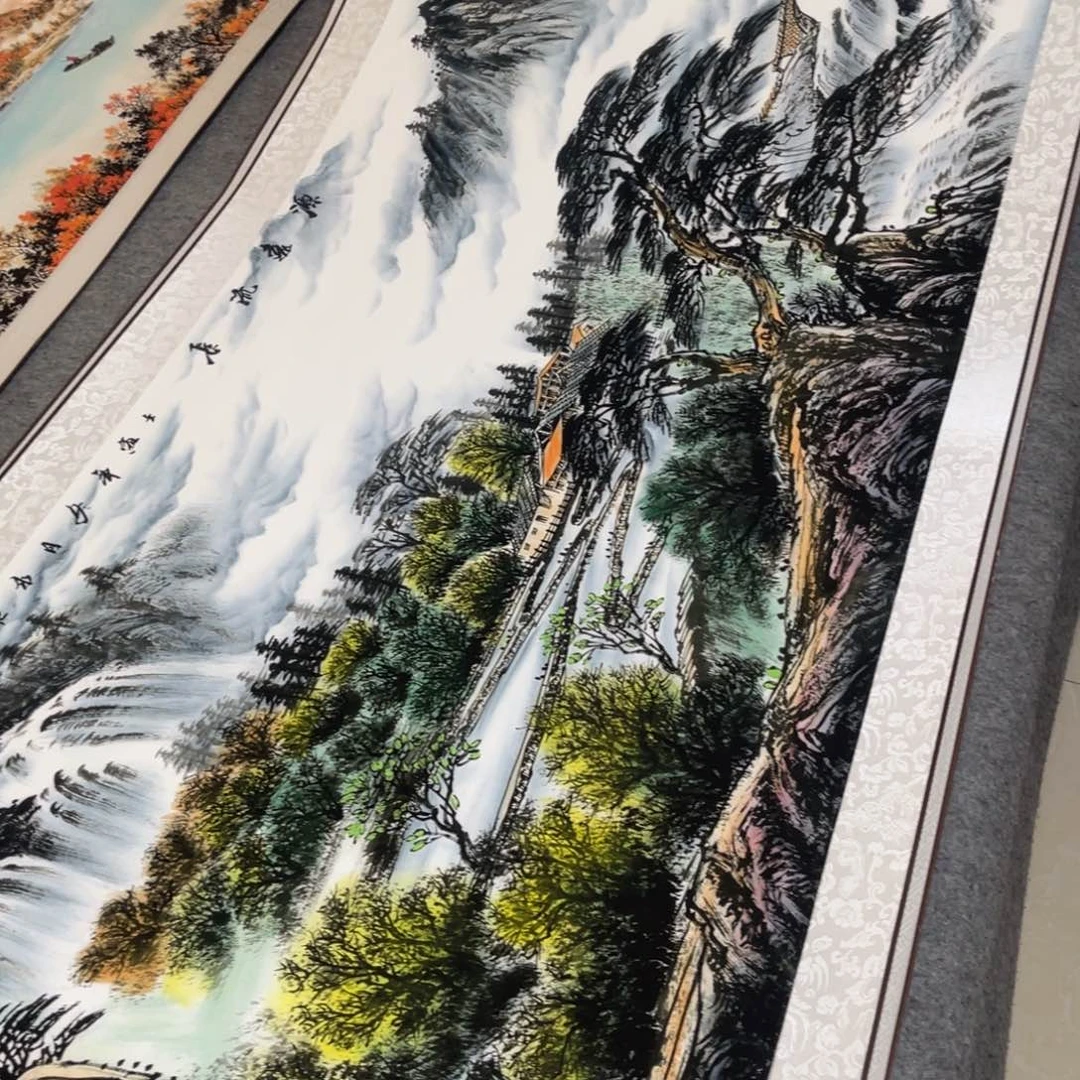 源远流长六尺横幅东方美学装饰画210*70