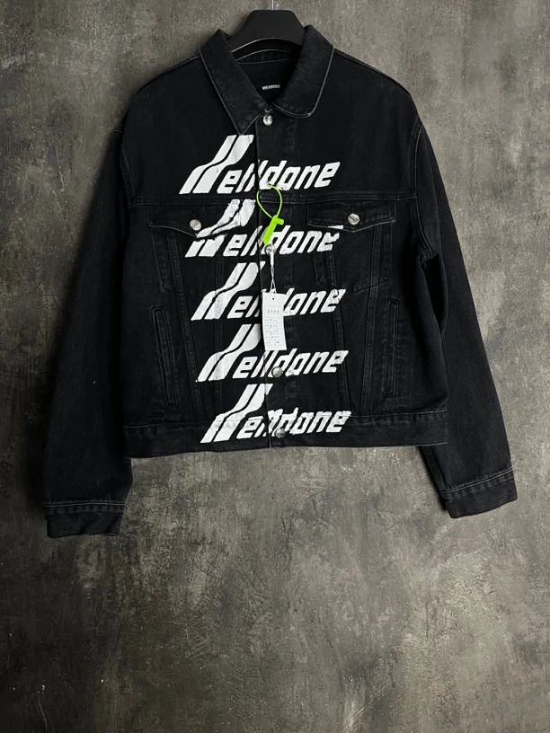 全新未使用 WE11 DONE M码*1/牛仔弹幕夹克/01941