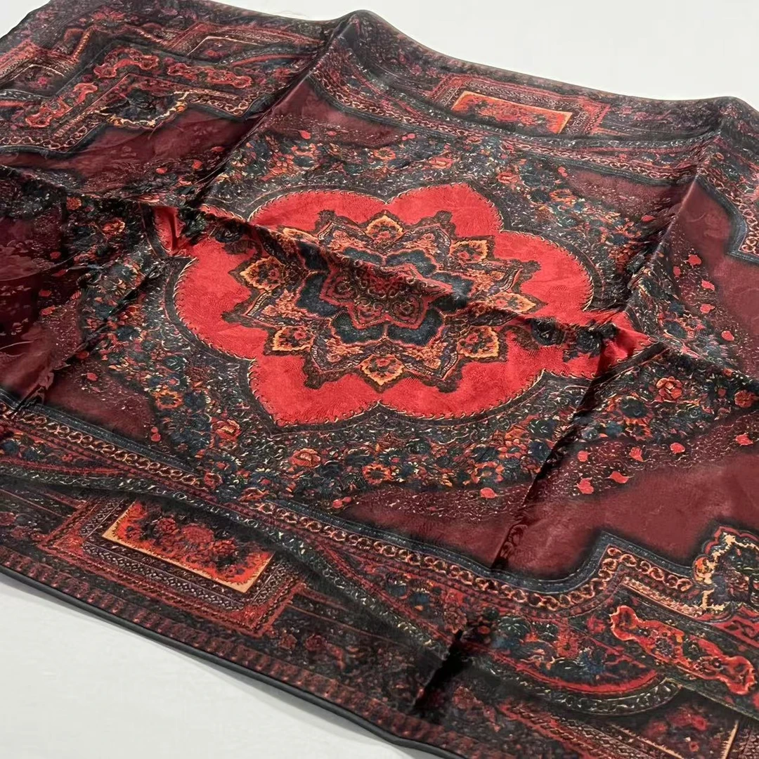 香云纱双面枕套-世间岩彩 54*78cm丝巾