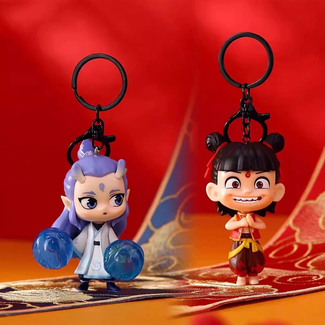 3D立体哪吒魔童闹海哪咤降世电影周边玩偶敖丙太乙真人钥匙扣挂件