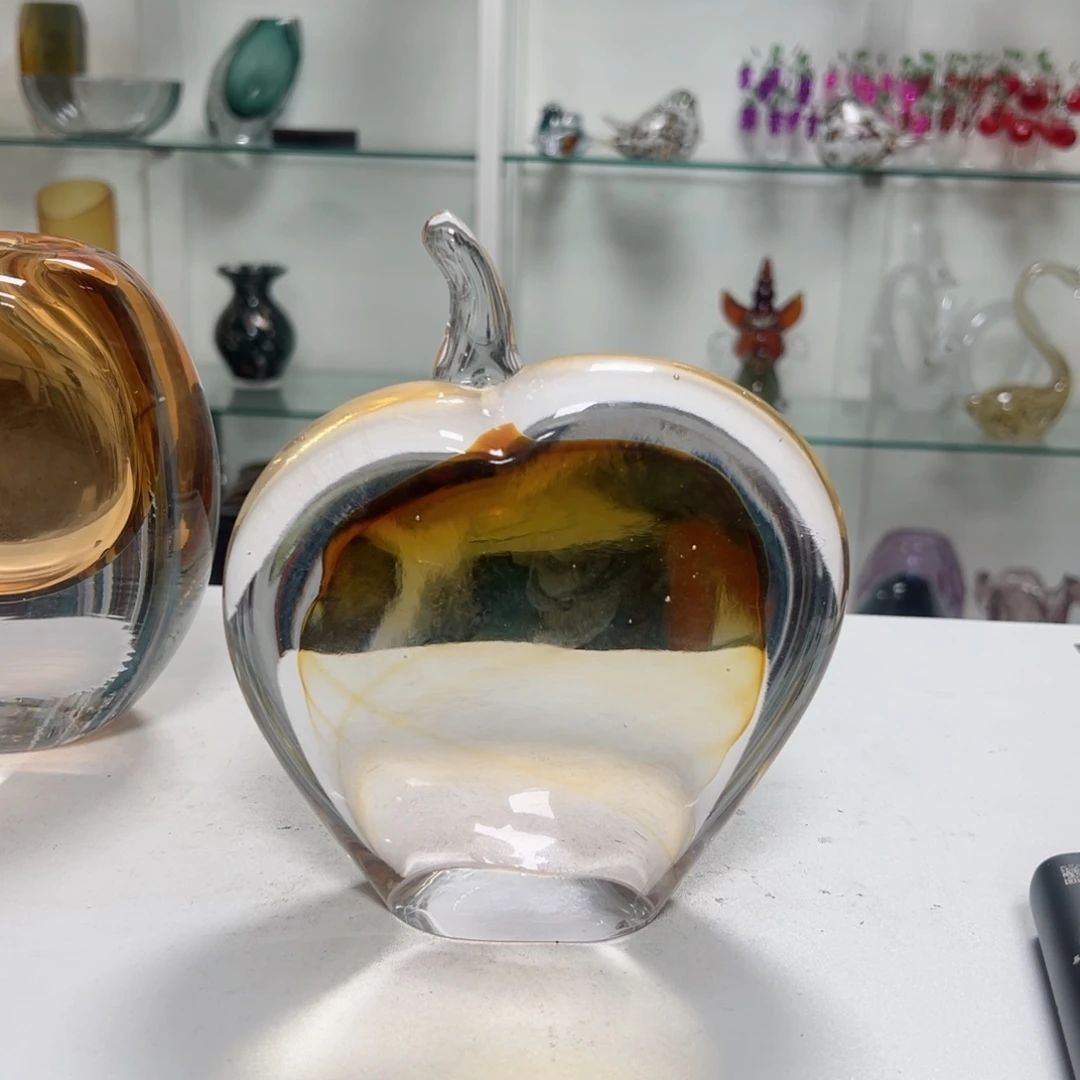 幻彩琉璃花器纯手工制作高度 16