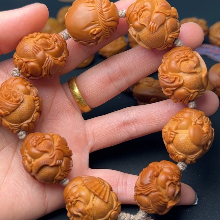 手串/手链橄榄核橄榄核雕刻的核雕作品