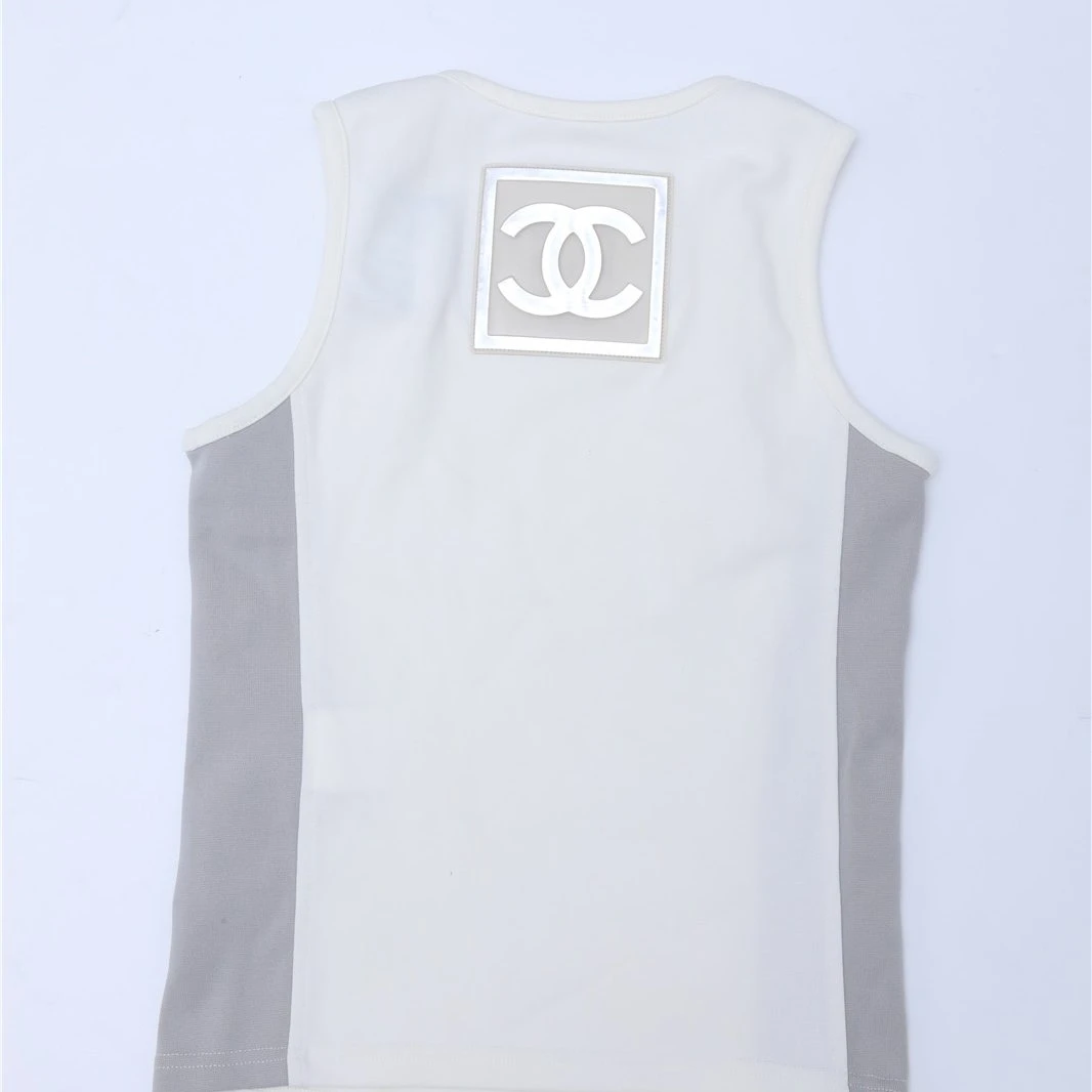 99新 Chanel/香奈儿 汤/P231187798/中古 运动系列背心 拼色
