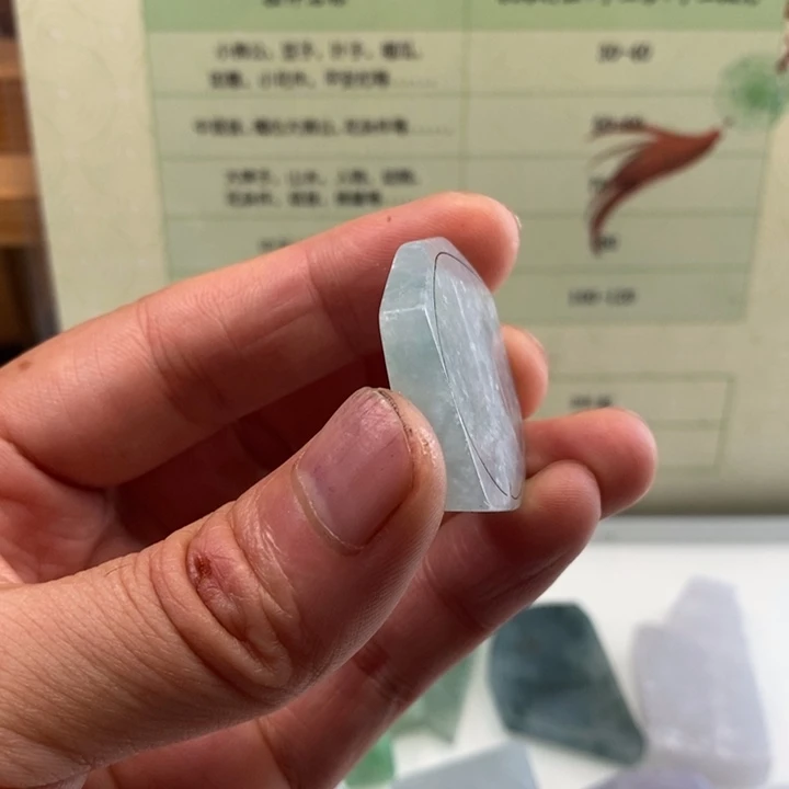 颈饰未镶嵌翡翠缅甸翡翠A货边角