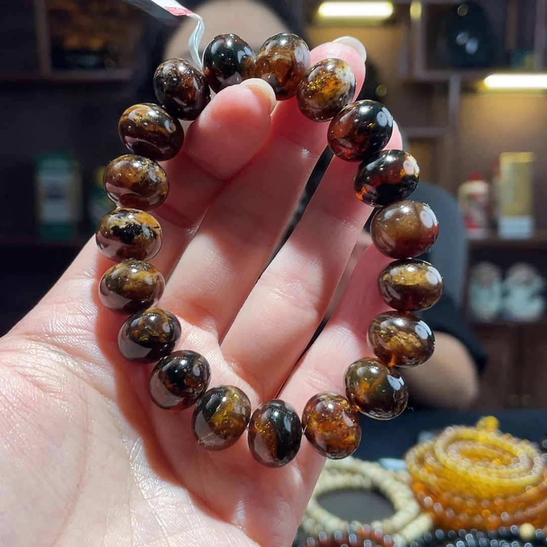 琥珀手链未镶嵌13m花