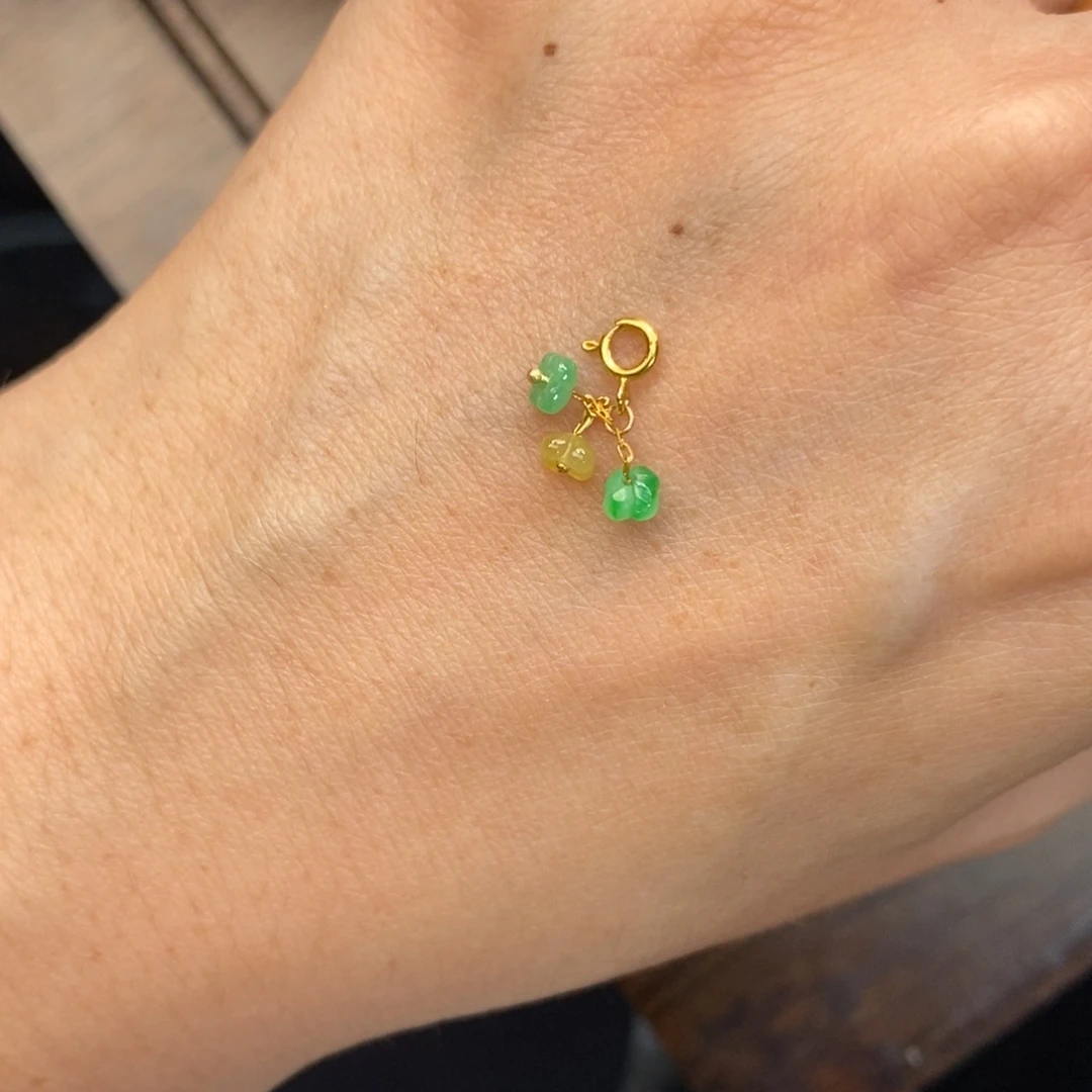 翡翠18K金镶嵌颈饰翡翠