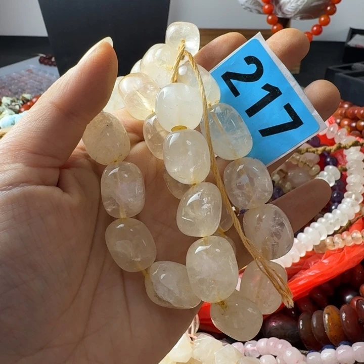 风***漠玛瑙/玉髓未镶嵌颈饰