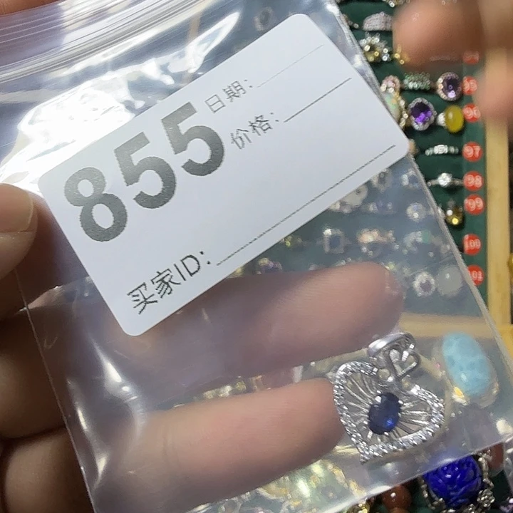 银S925镶嵌颈饰碧玺红**间