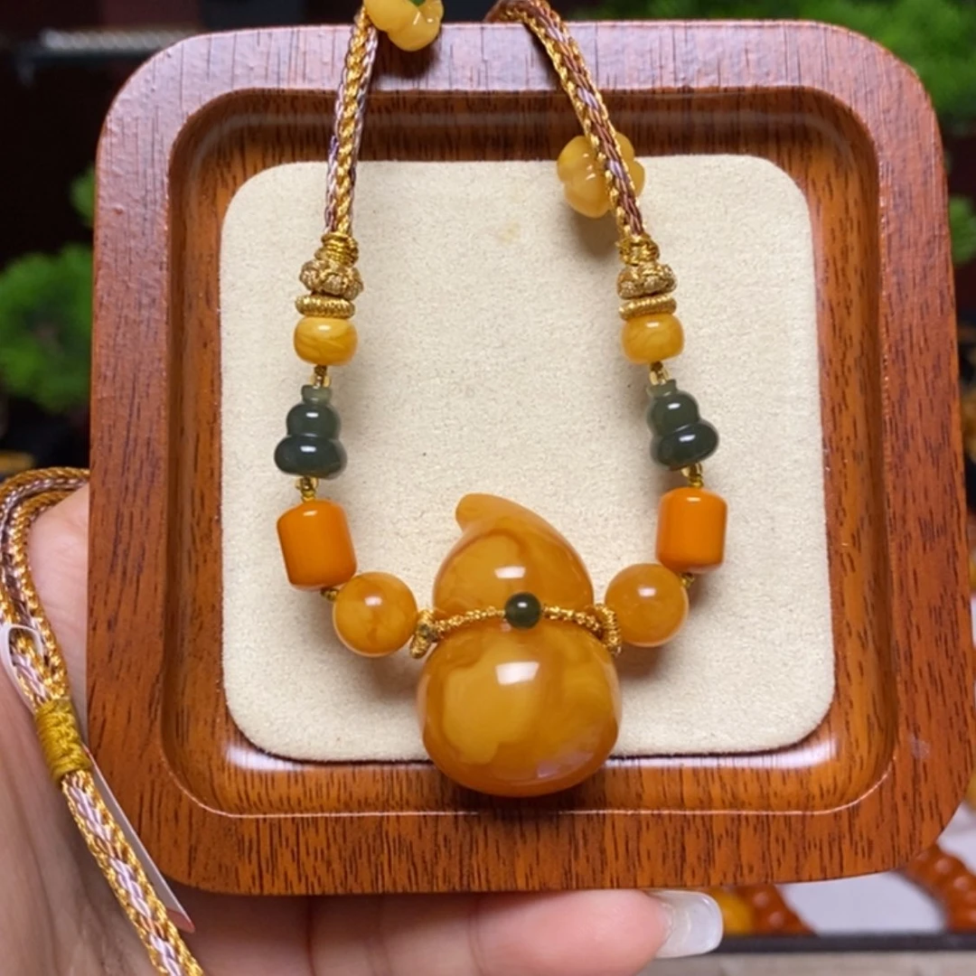 【闪购商品】蜜蜡颈饰未镶嵌项链