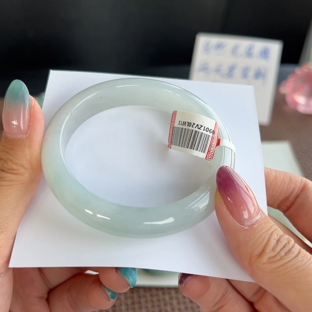 翡翠未镶嵌手镯1号 55.9