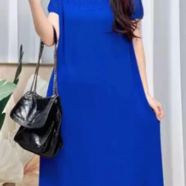 （058）湾湾奢品贵妇既视感显廋透气时尚百搭连衣裙