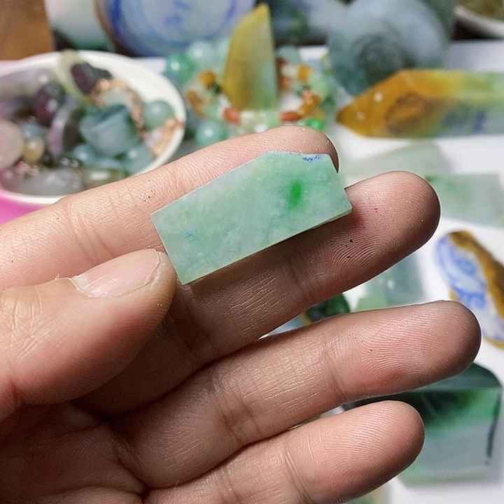 翡翠散珠天然翡翠A货