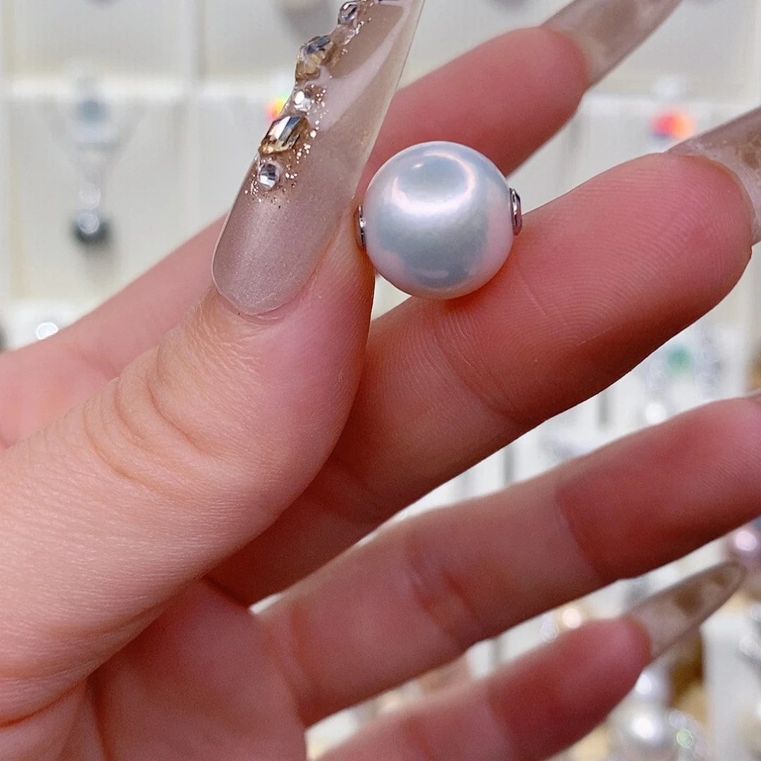 吊坠(赠链)银S925镶嵌淡水珍珠12➕