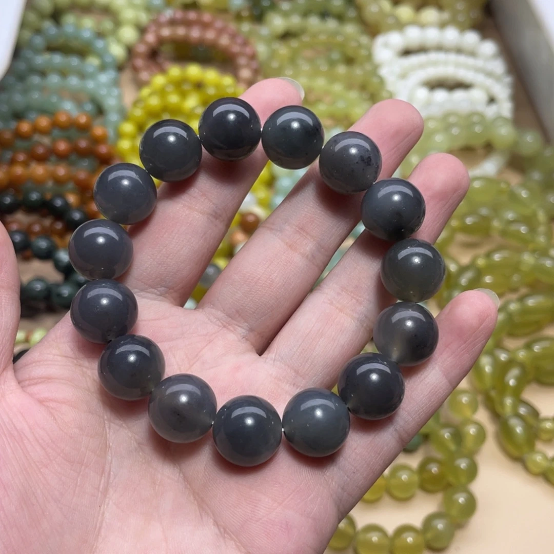 蛇纹石玉未镶嵌手链