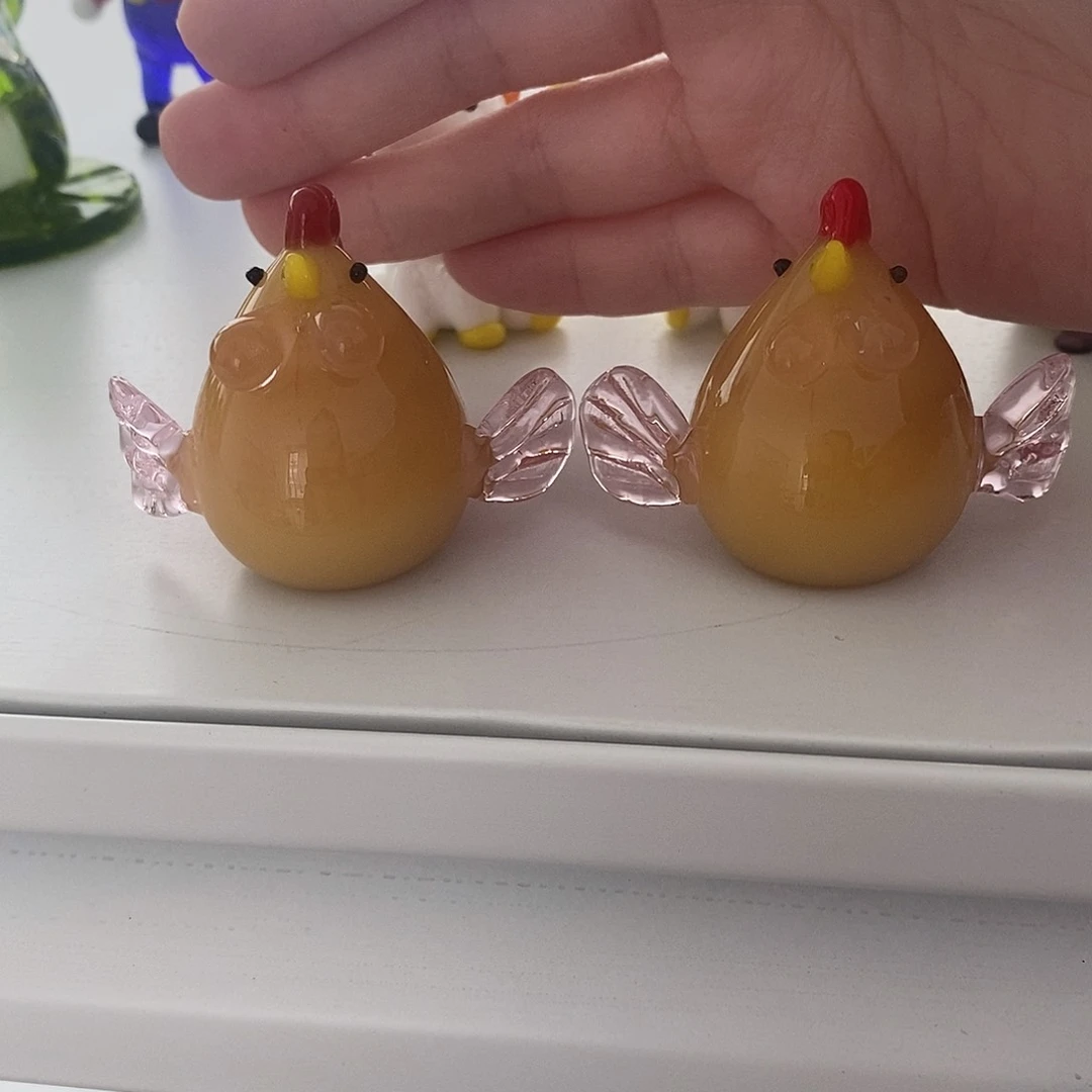 琉璃手工艺品金*鑫胖咕咕鸡