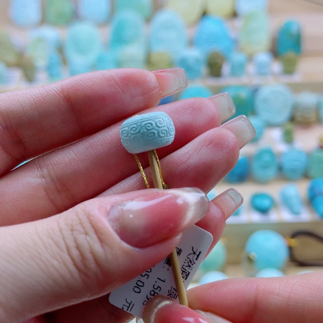 绿松石未镶嵌珠宝奇石12mm