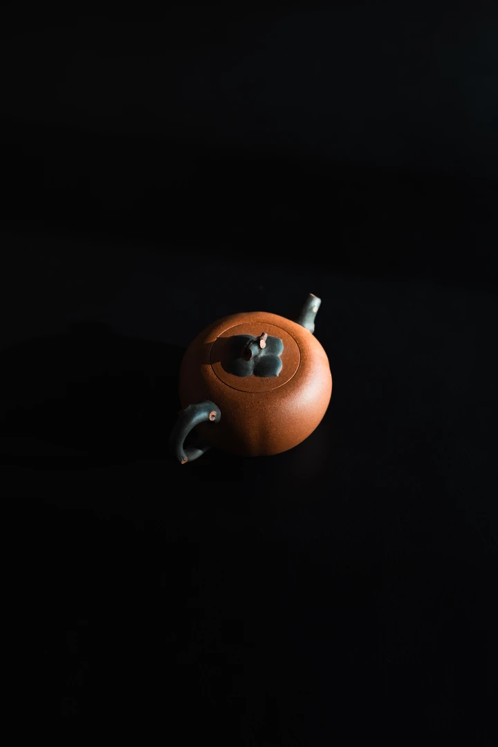 [乐晟堂]柿花 段泥 160cc 全手工手制圆壶