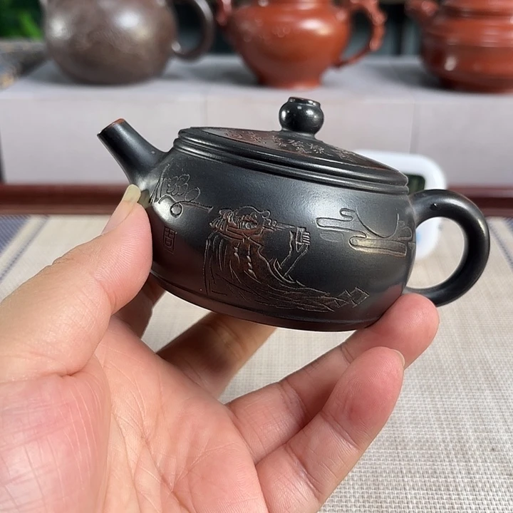 @***林紫砂茶壶宜兴原矿手工紫砂壶