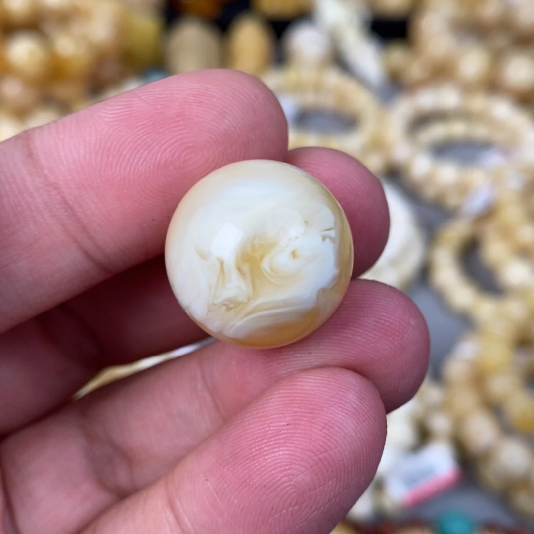 蜜蜡未镶嵌珠宝奇石20mm 4.5g