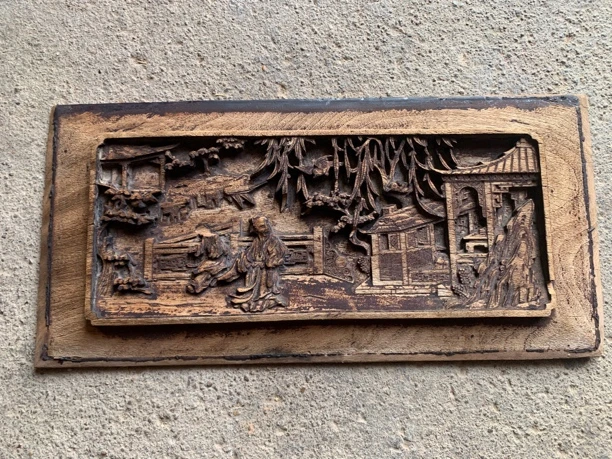 精美木雕花板漂亮，难得