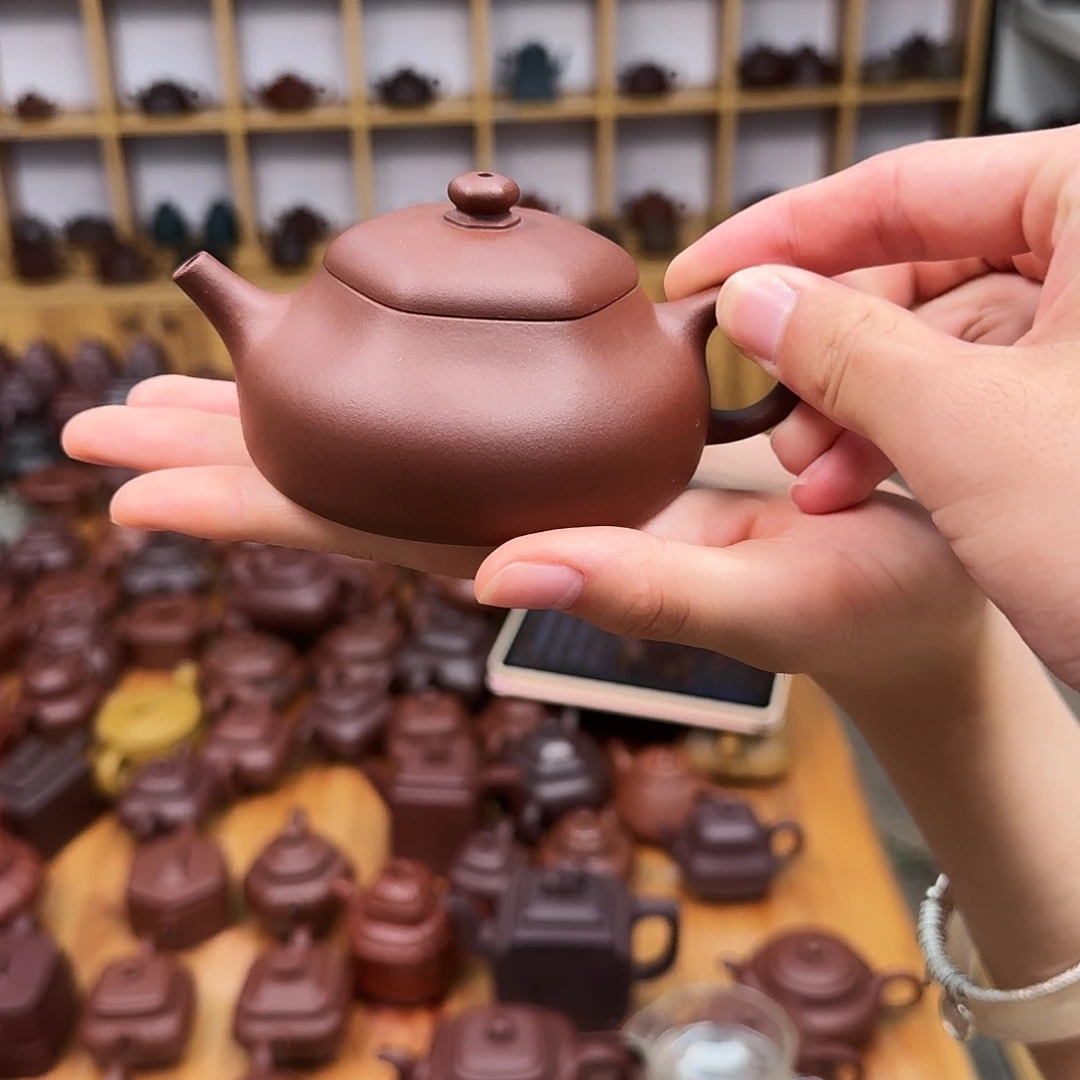 茶壶紫砂紫砂壶六方静乐160cc