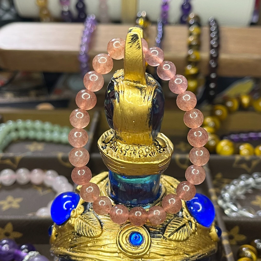 甜甜心草莓晶手串