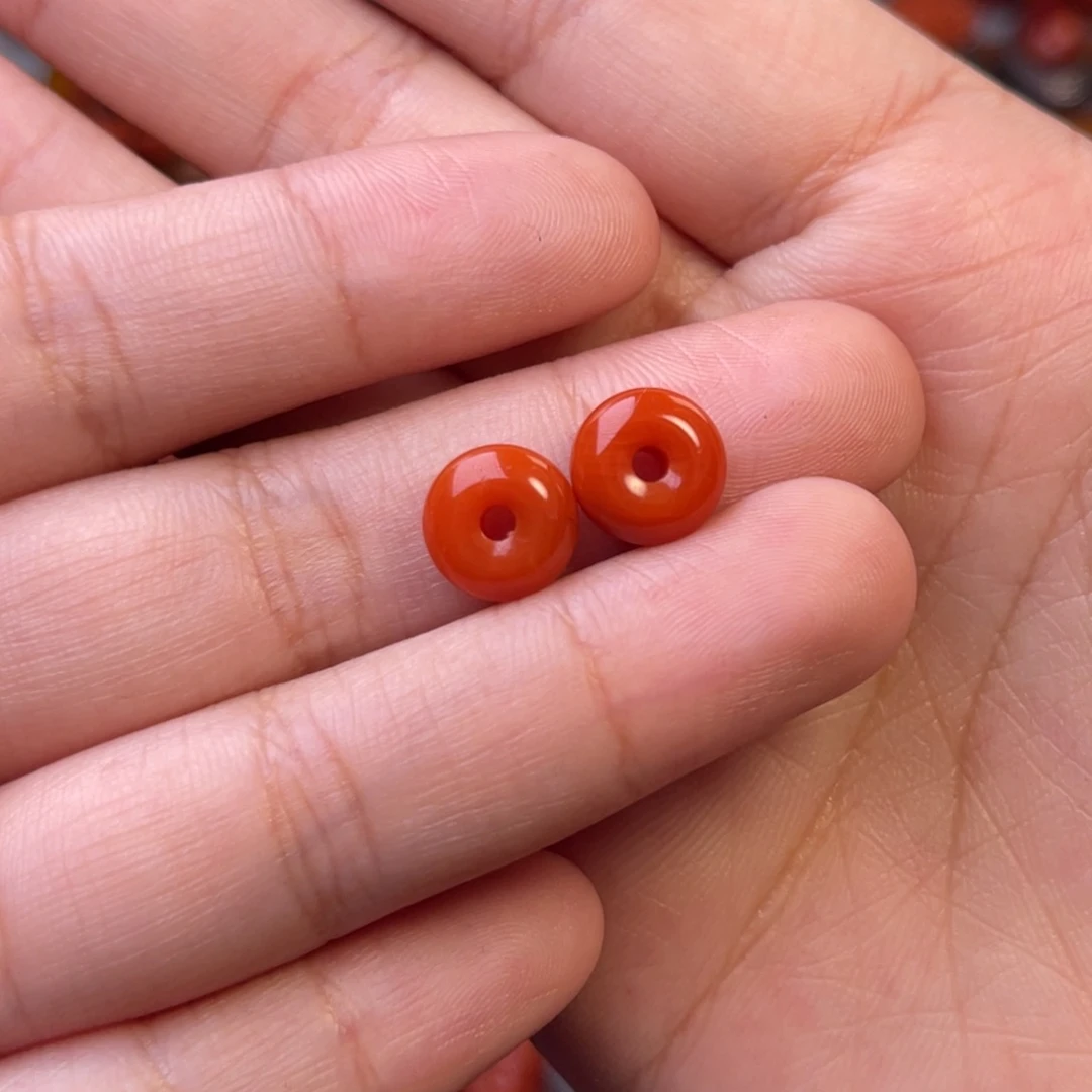 南红玛瑙面包圈未镶嵌彩***！