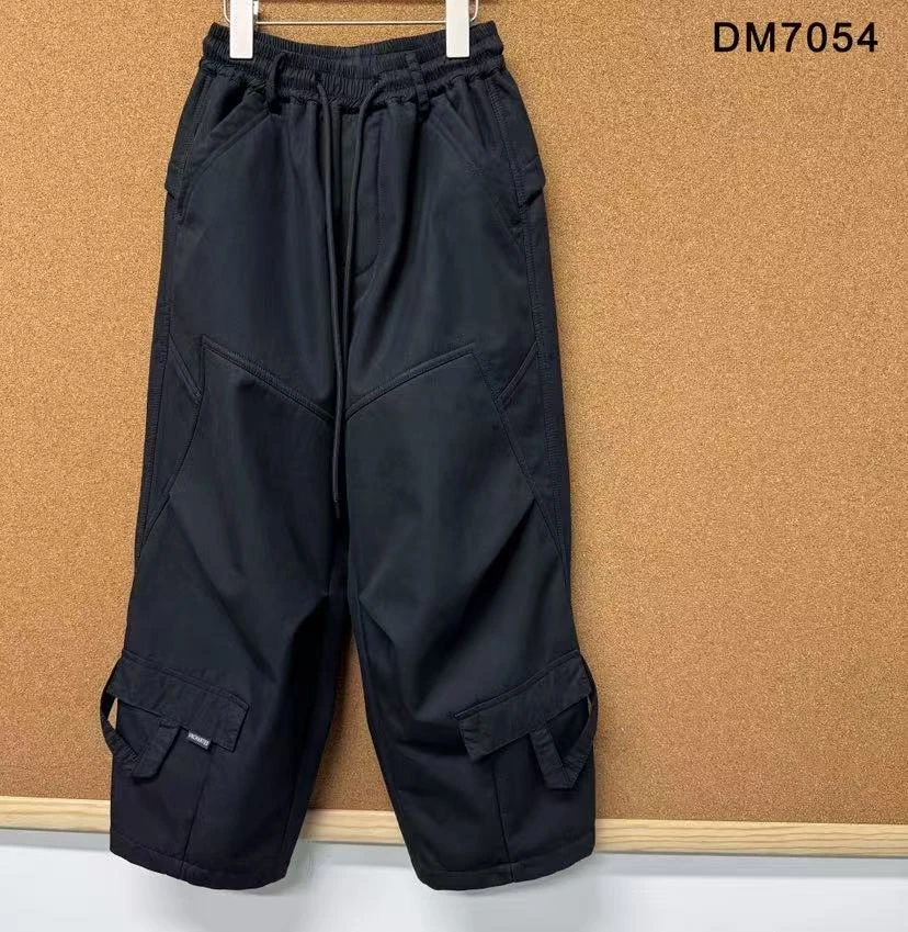 久坐中大童25年深秋冬新款加绒工装裤7054