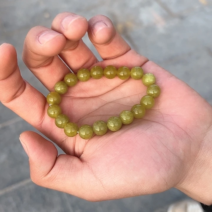 蛇纹石玉手链未镶嵌