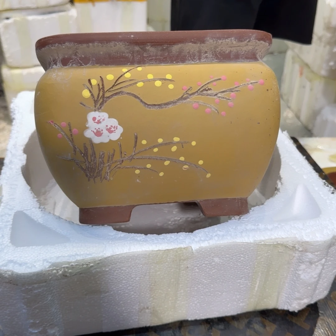 紫砂花盆瑕疵和瑕疵