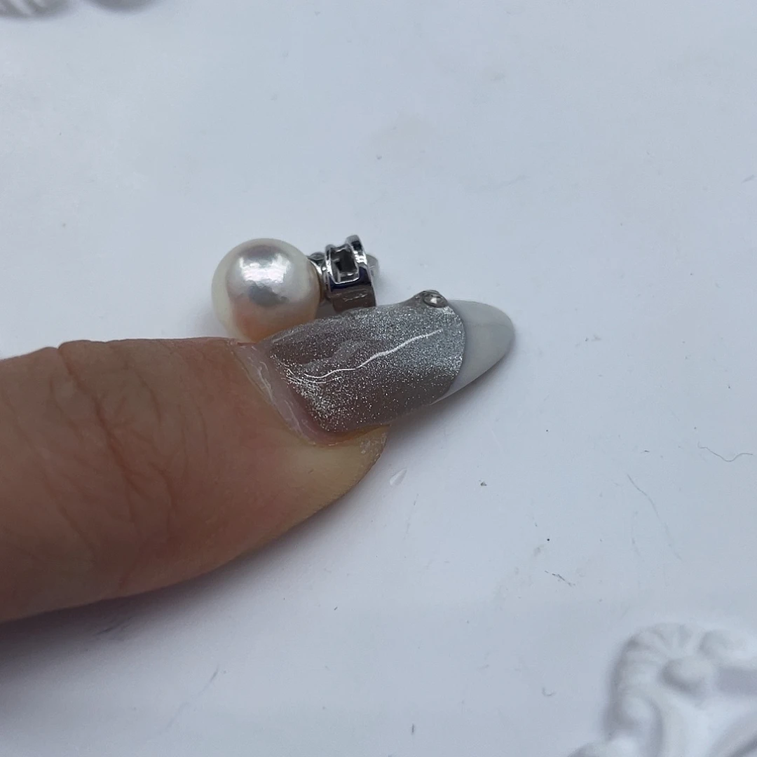 吊坠(不含链)银S925镶嵌海水珍珠