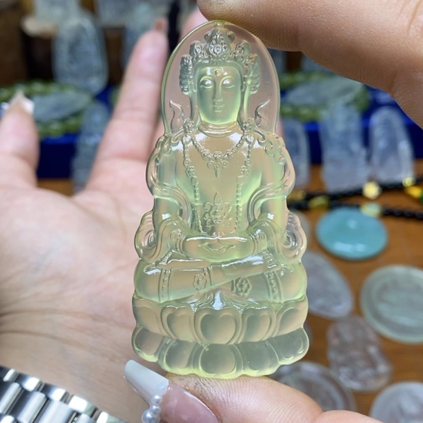 【闪购商品】蛇纹石玉颈饰未镶嵌草*牛