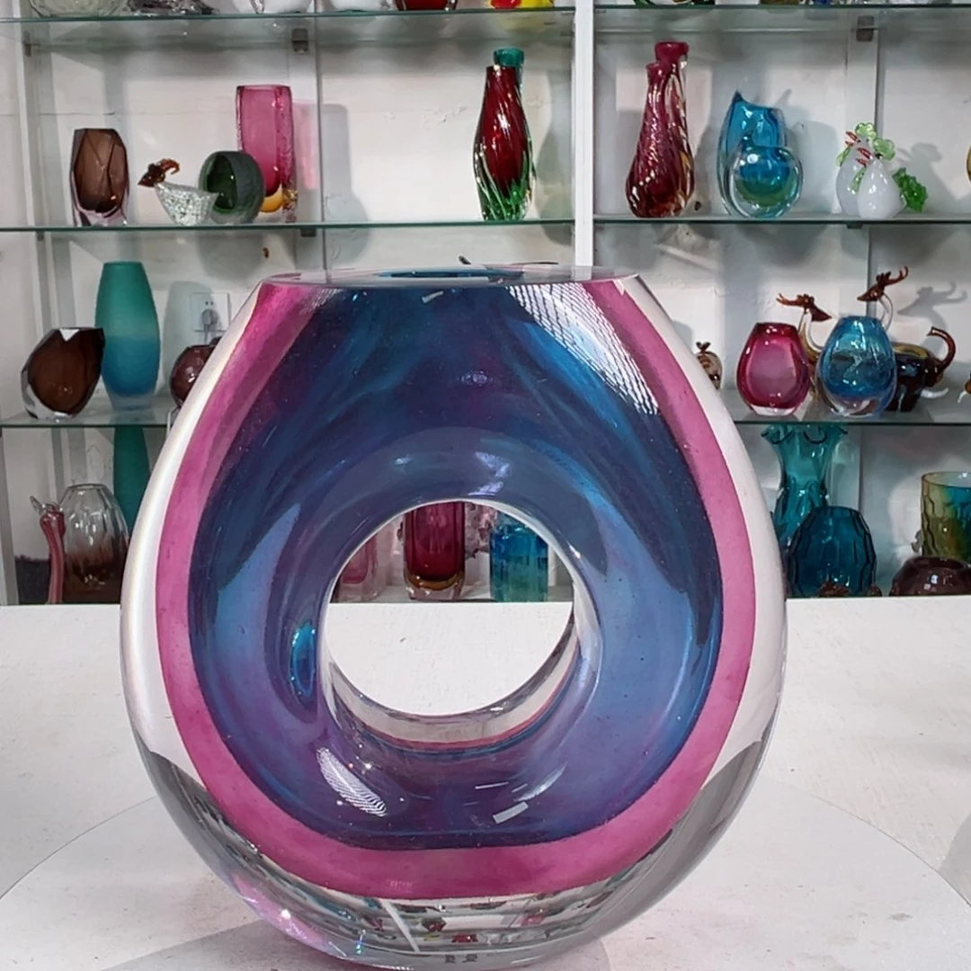 19 高轻奢琉璃花器福利正常手工痕迹