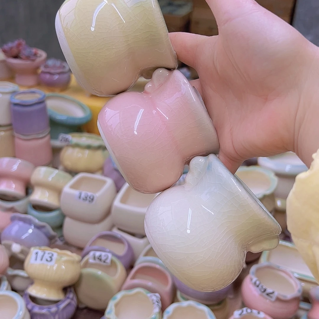 红陶陶瓷花盆当场满12包邮