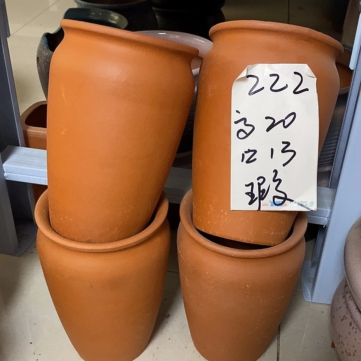 粗陶红陶绿植花盆222