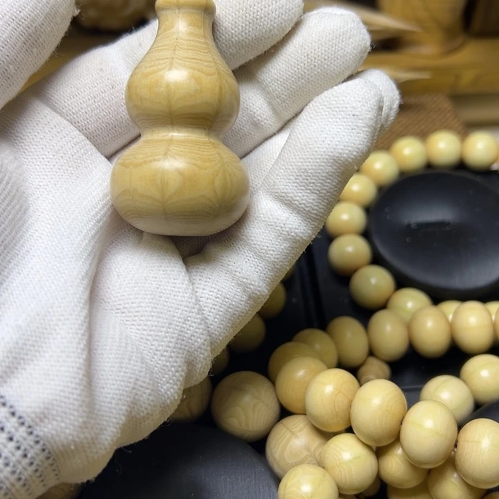 木质类五台山六道木雕刻葫芦