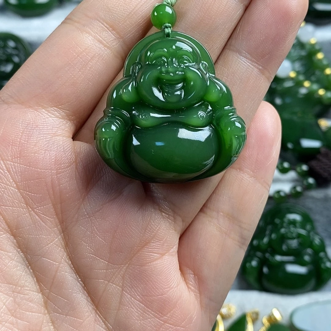 和田玉（碧玉）未镶嵌颈饰35mm