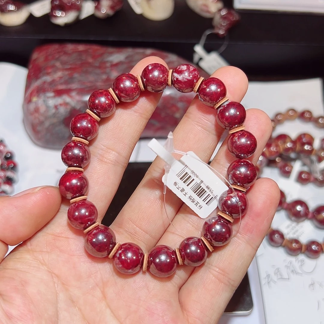 天然辰砂天然朱砂手串
