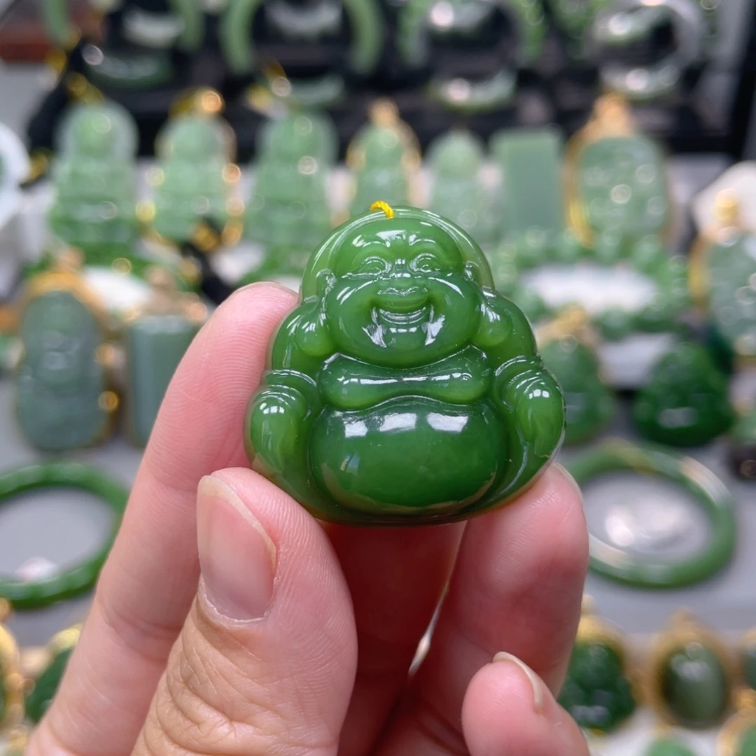 吊坠(不含链)未镶嵌和田玉（碧玉）