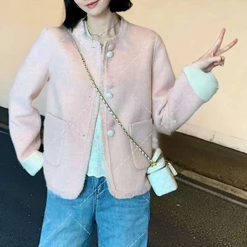 【双面穿】新款休闲气质百搭2025小香风大衣女秋冬高级感双面呢外套