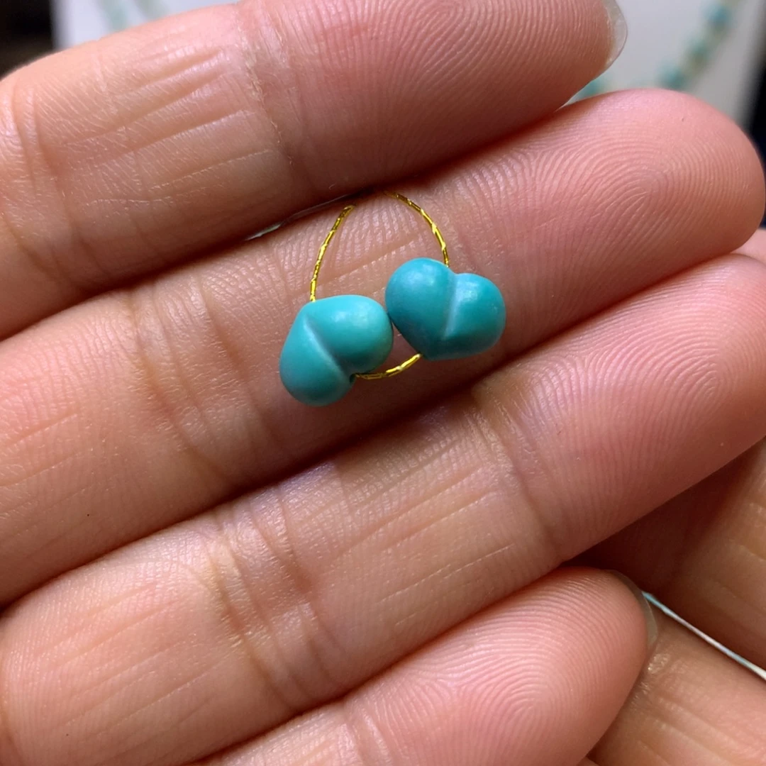 绿松石未镶嵌屁桃