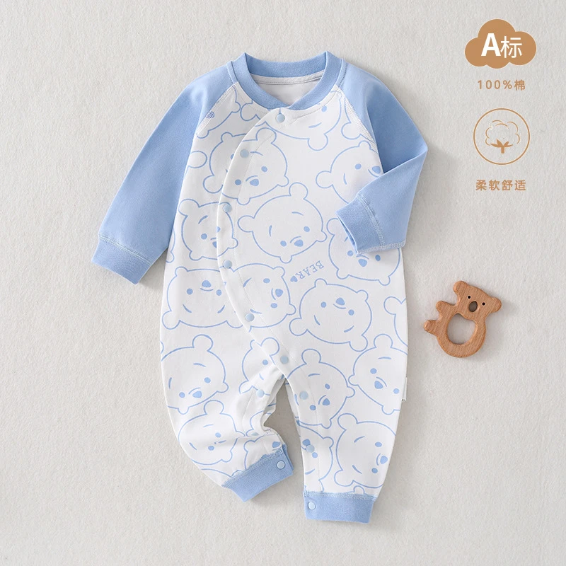 婴儿连体衣纯棉春秋四季款婴儿衣服新生儿衣服宝宝连身衣爬服哈衣