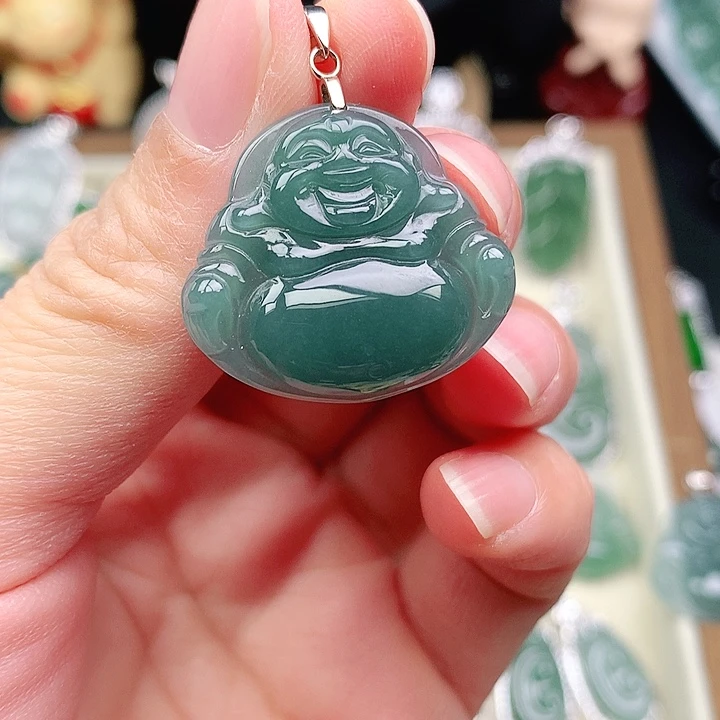 颈饰银S925镶嵌翡翠吊坠