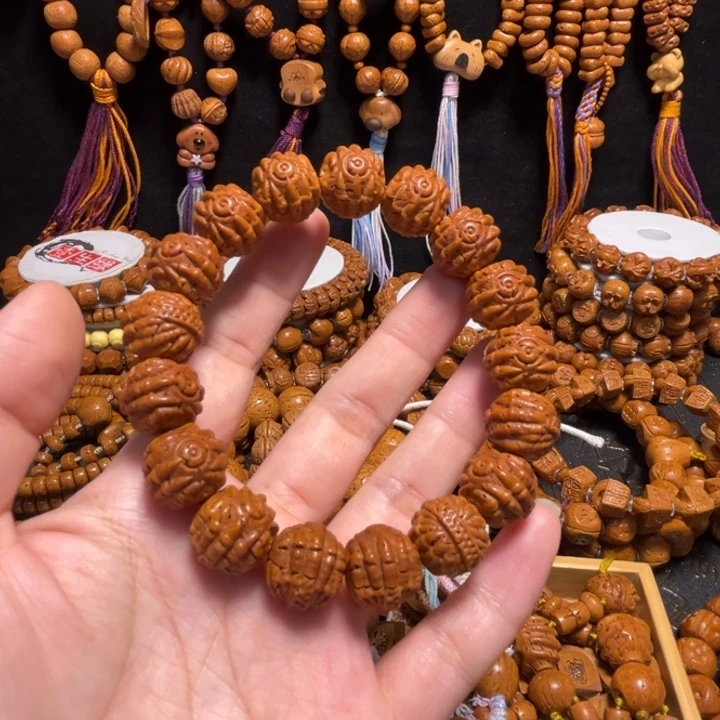 捌***儿桃核手串恶魔之眼手串