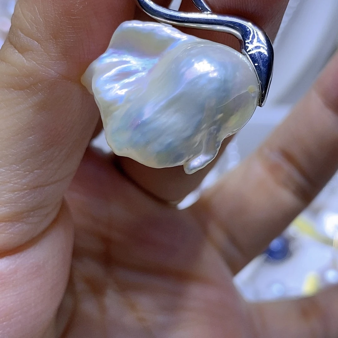 未镶嵌淡水珍珠吊坠或者耳钉微瑕