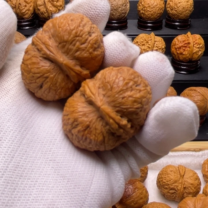 把件文玩核桃花生元宝8Y